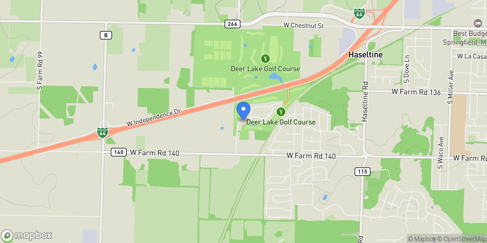 Map showing 768 S Long Drive, Springfield, MO 65802, Springfield, Missouri, United States.