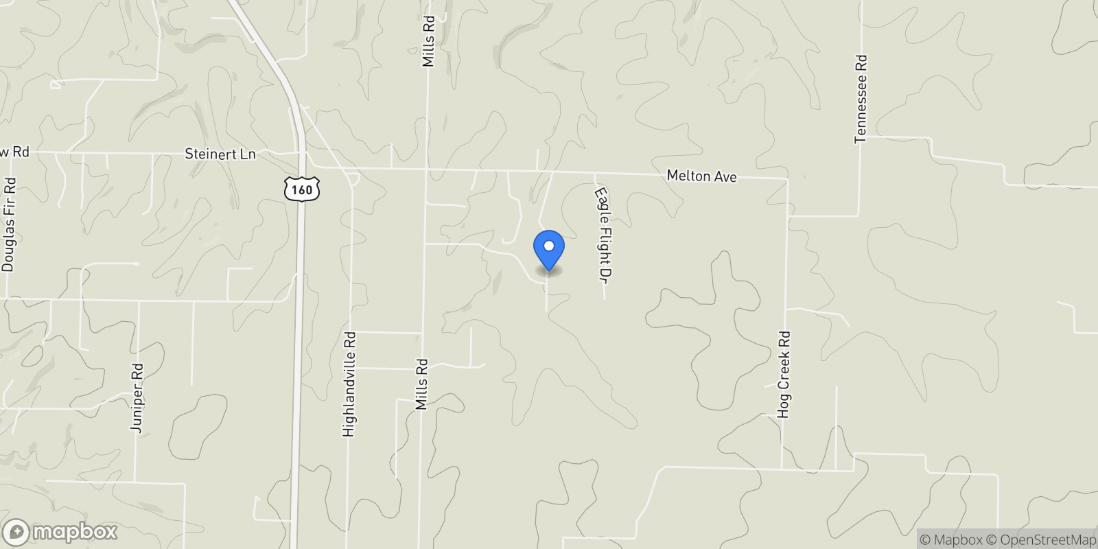 Map showing 145 Countryside Lane, Ozark, MO 65721, Ozark, Missouri, United States.