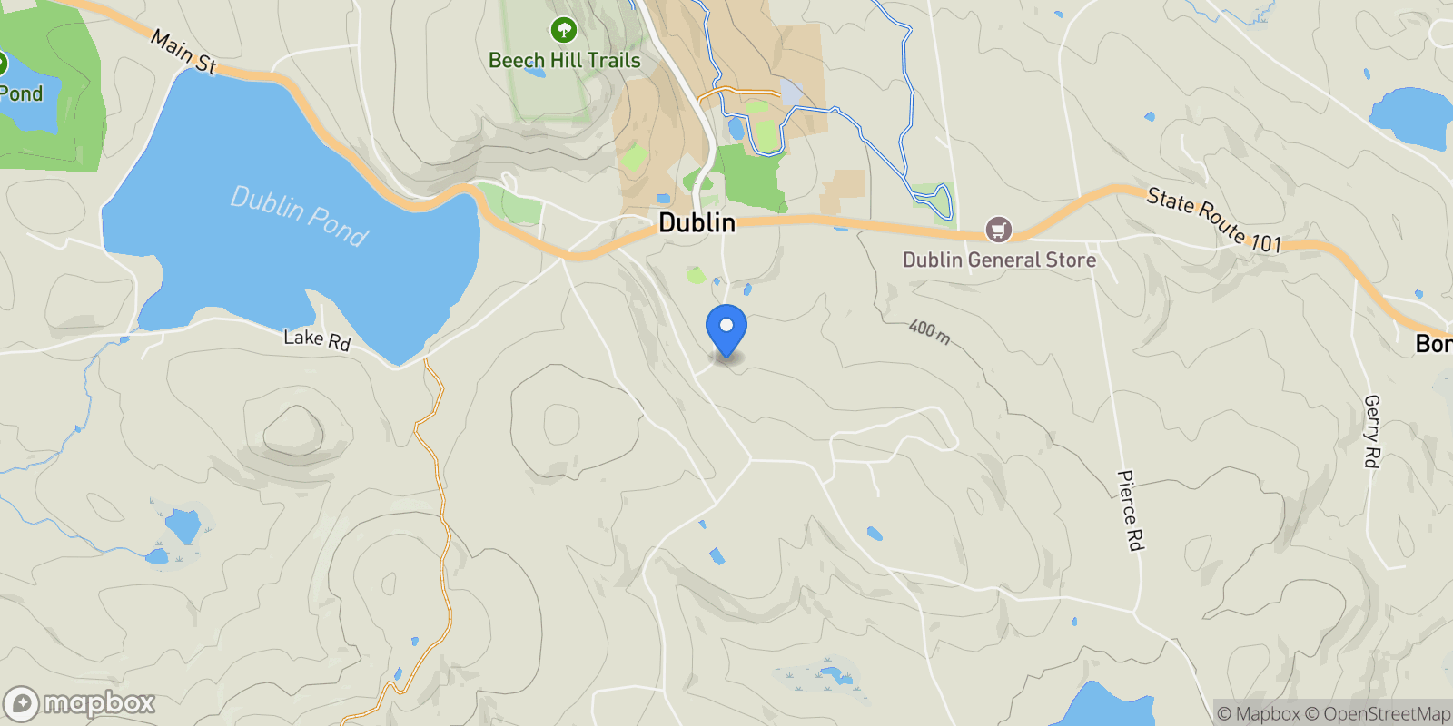 Map showing 71 Church Street, Dublin, NH 03444, Dublin, New Hampshire, United States.