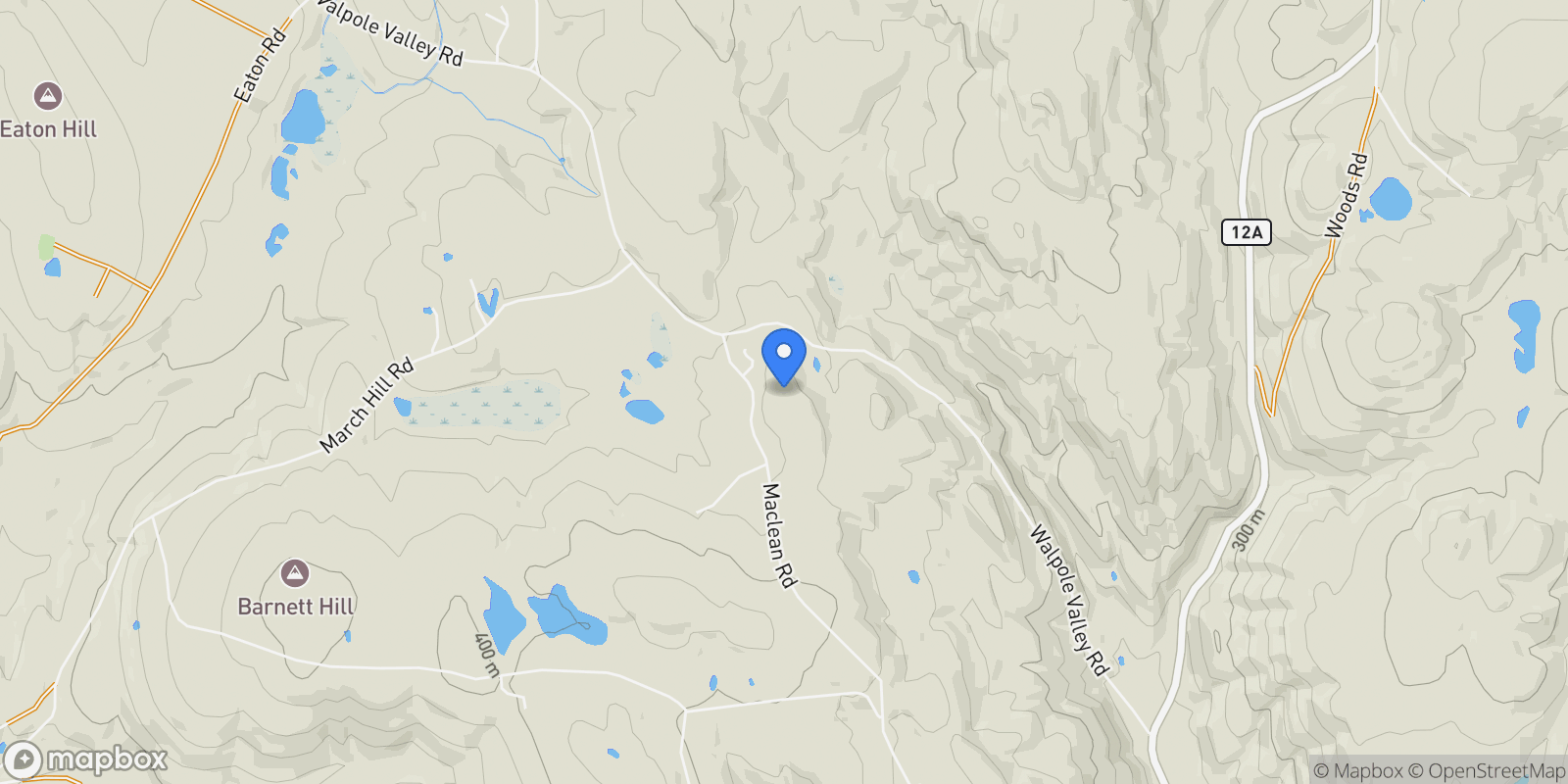 Map showing 33 Maclean Road, Alstead, NH 03602, Alstead, New Hampshire, United States.