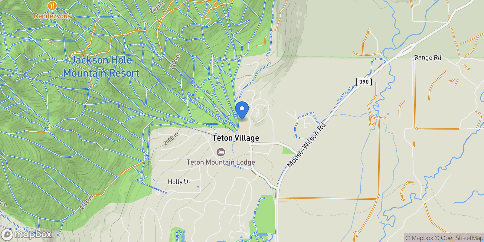 Map showing 7680 Granite Loop Road, #550 , Teton Village, WY 83025, Teton Village, Wyoming, United States.