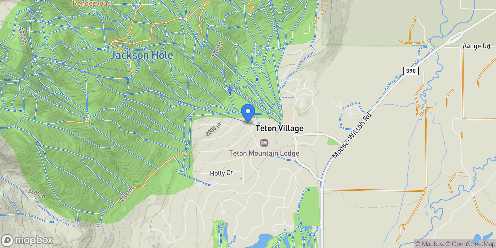 Map showing 3527 W McCollister Drive, #4 , Teton Village, WY 83025, Jackson, Wyoming, United States.