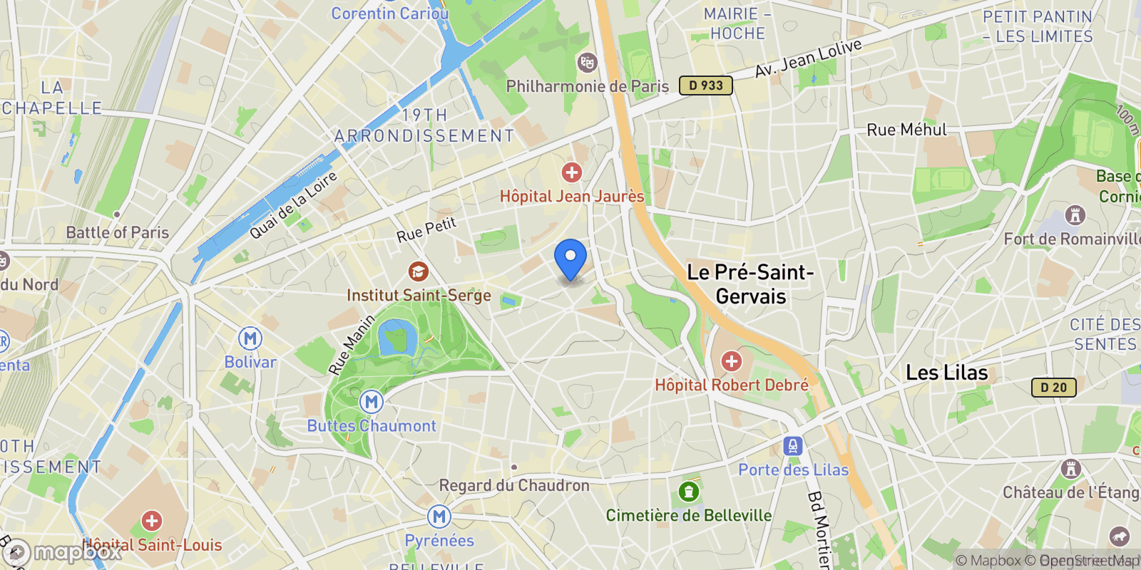 Map showing Rue de la Prévoyance, Paris, Île-de-France, France.