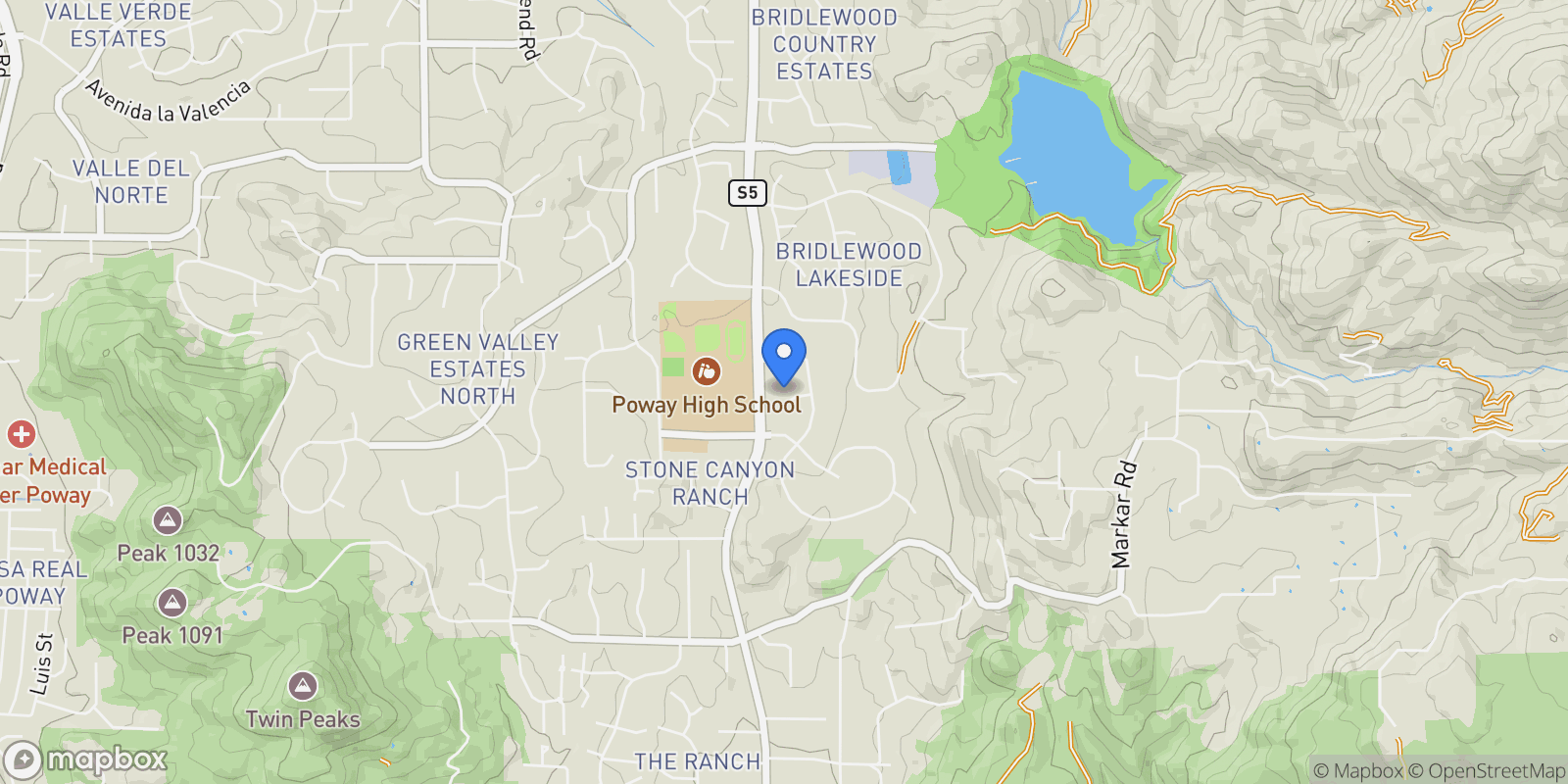 Map showing 14224 Harrow Place, Poway, CA 92064, Poway, California, United States.