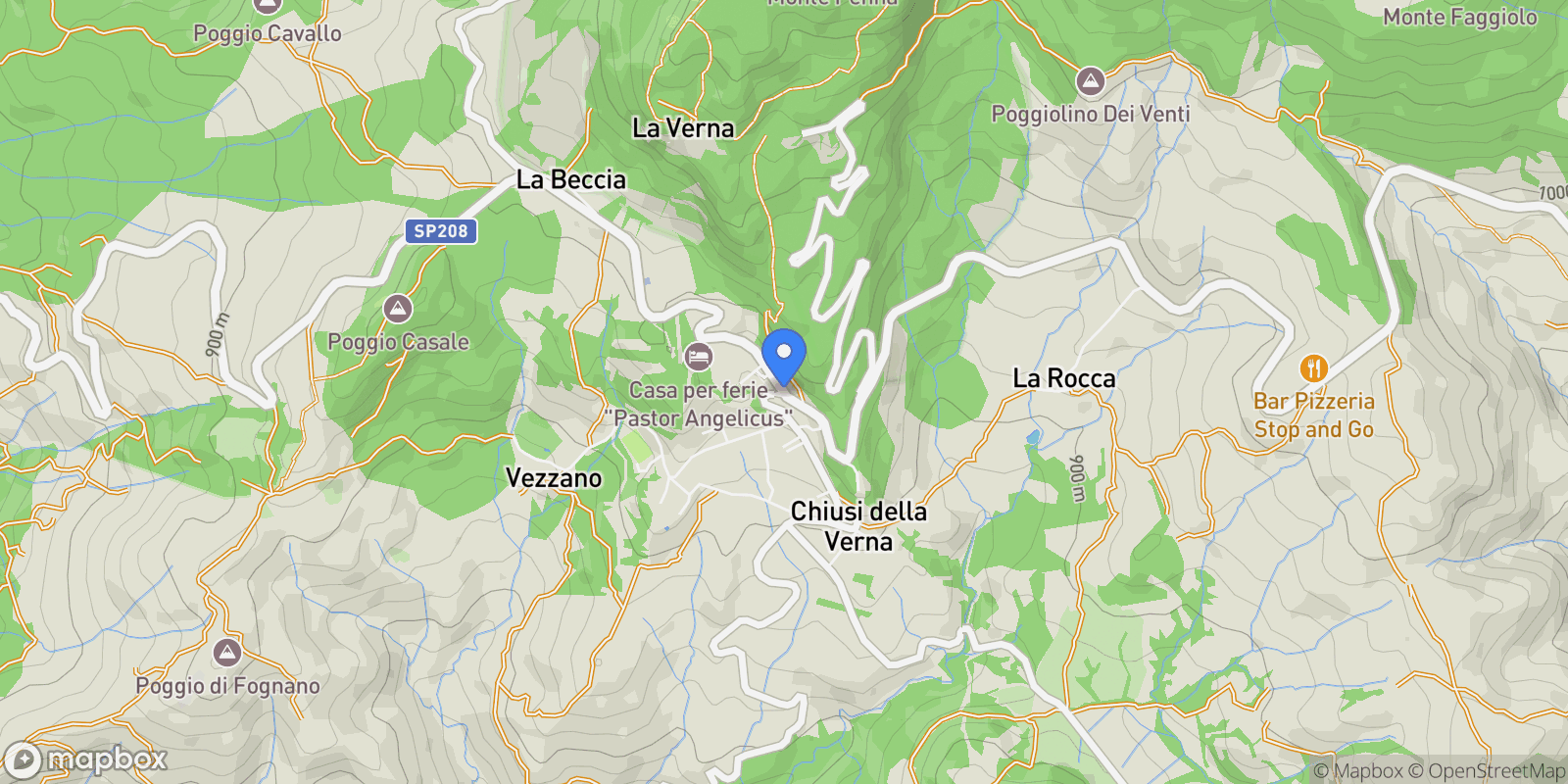 Map showing 52010 Chiusi della Verna, Province of Arezzo, Italy, Chiusi della Verna, Tuscany, Italy.