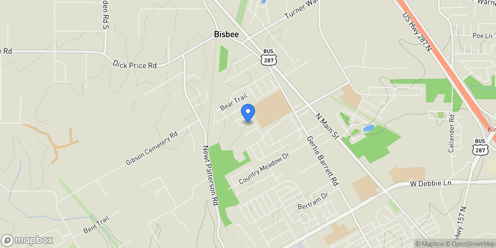 Map showing 2305 Prosper Way, Mansfield, Texas, United States.