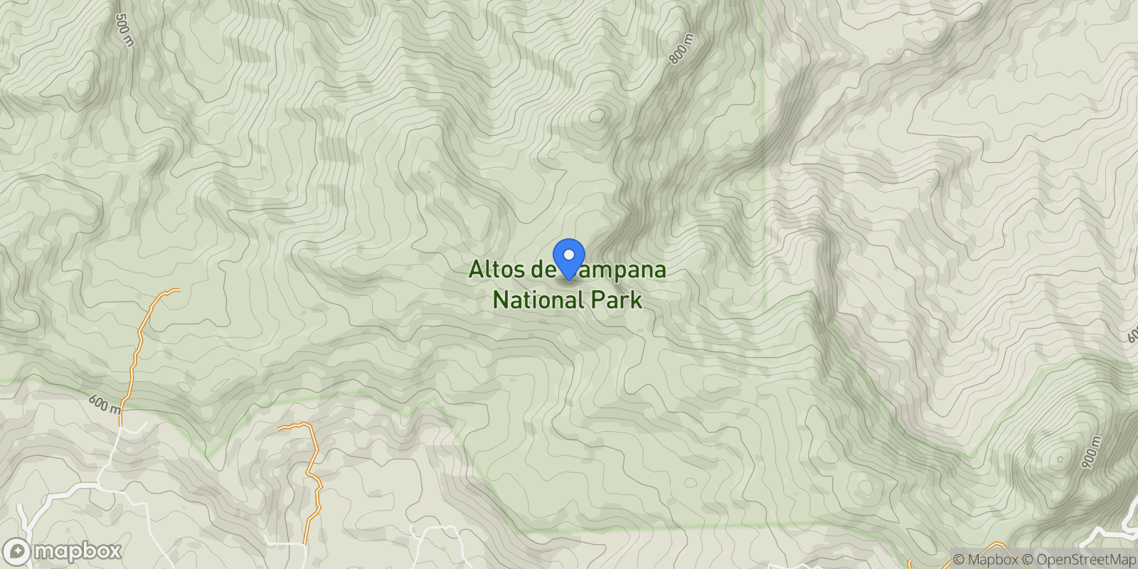 Map showing Chame ALTO DE CAMPANA, CHICA AVE. PRINCIPAL, Campana, Provincia de Panamá Oeste, Panama.