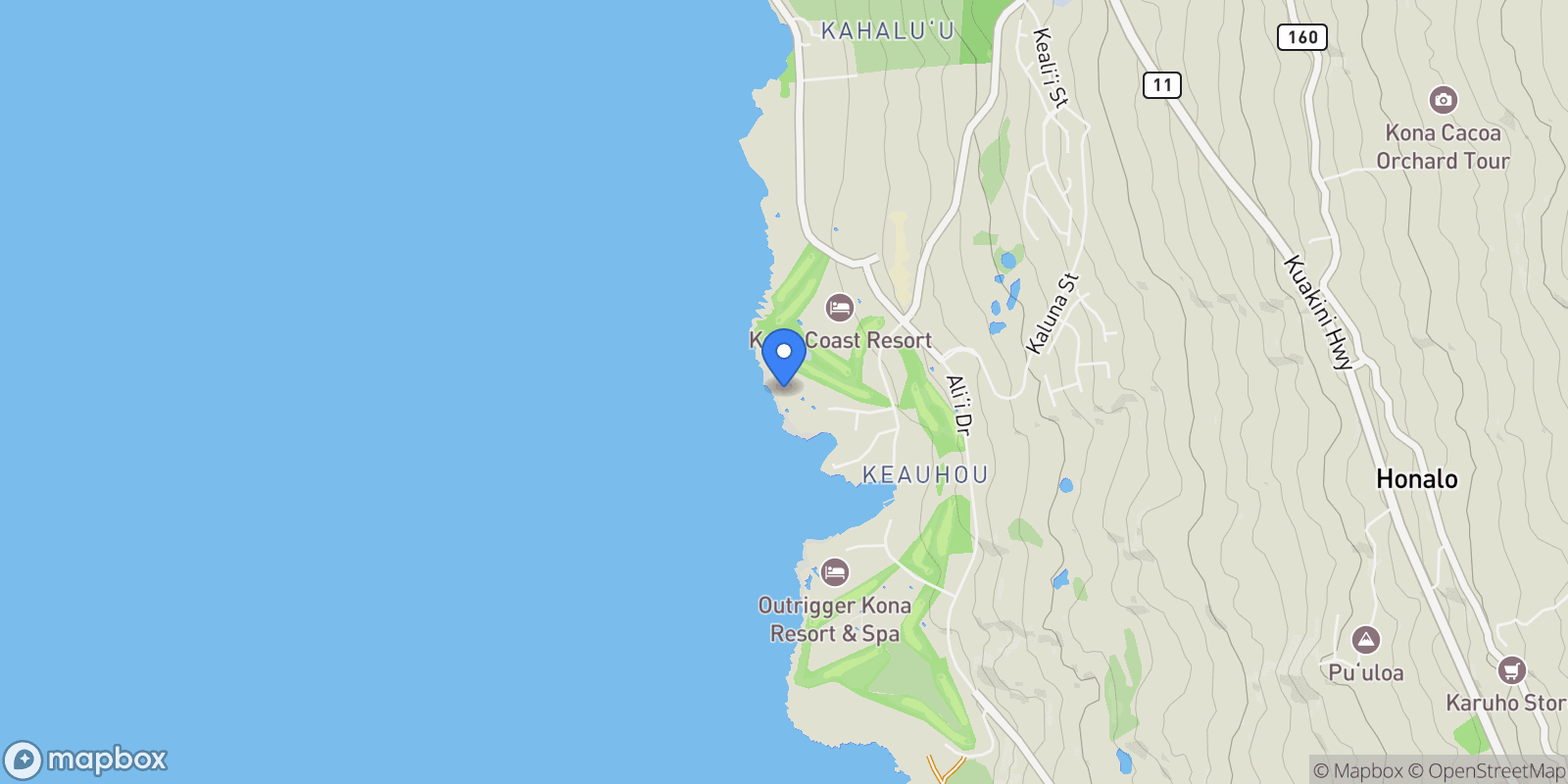 Map showing 78-261 Manukai Street, #3505 , Kailua-Kona, HI 96740, Kailua-Kona, Hawaii, United States.