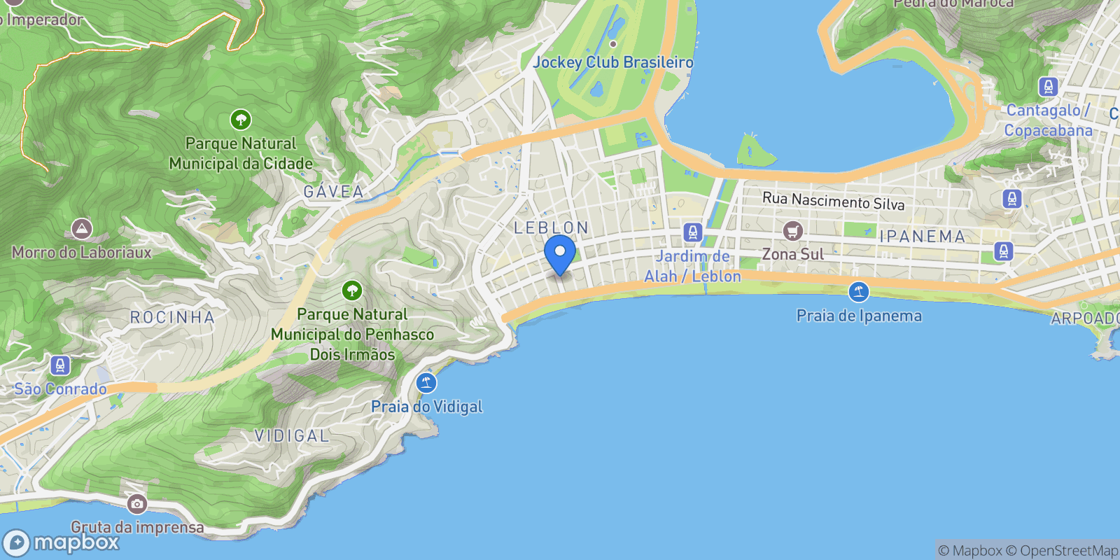 Map showing Rio de Janeiro, State of Rio de Janeiro, Brazil.