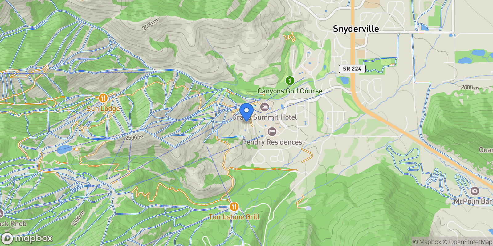 Map showing 2752 W HIGH MOUNTAIN RD 306, Park City, Utah, United States.