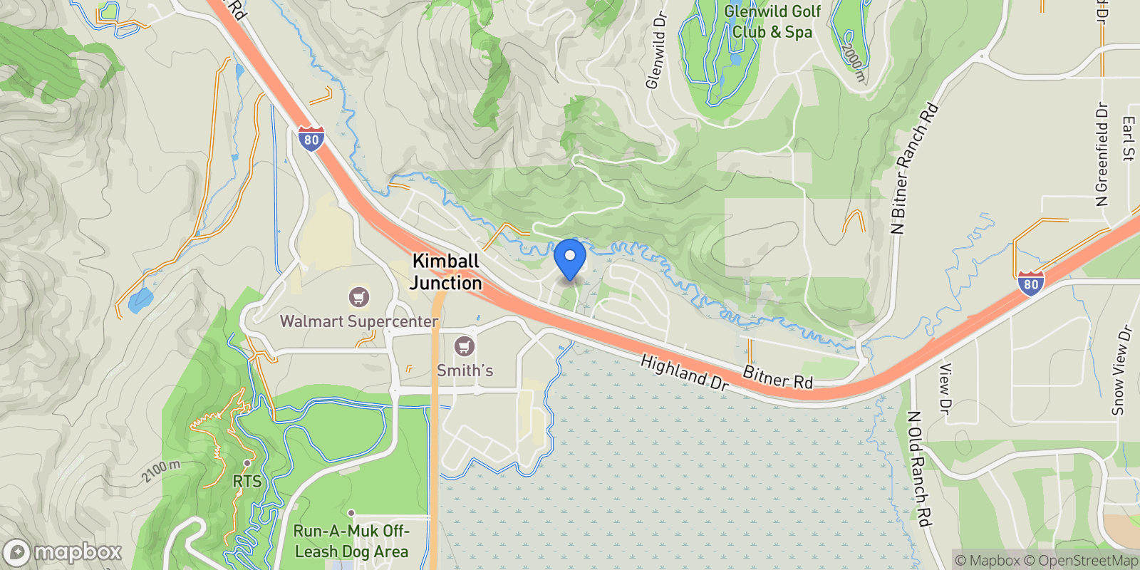 Map showing 1339 FIDDICH GLEN LN, Park City, Utah, United States.