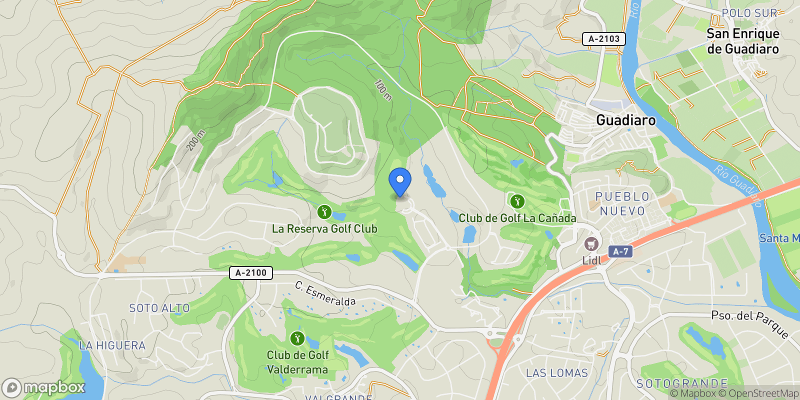 Map showing Av/ La Reserva, s/n, 11310 Sotogrande, Cádiz, Spain, Sotogrande, San Roque, Andalusia.