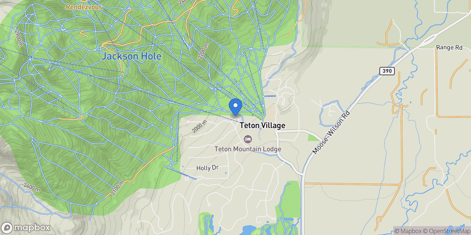 Map showing 3519 W Mccollister Drive , Teton Village, WY 83025, Teton Village, Wyoming, United States.