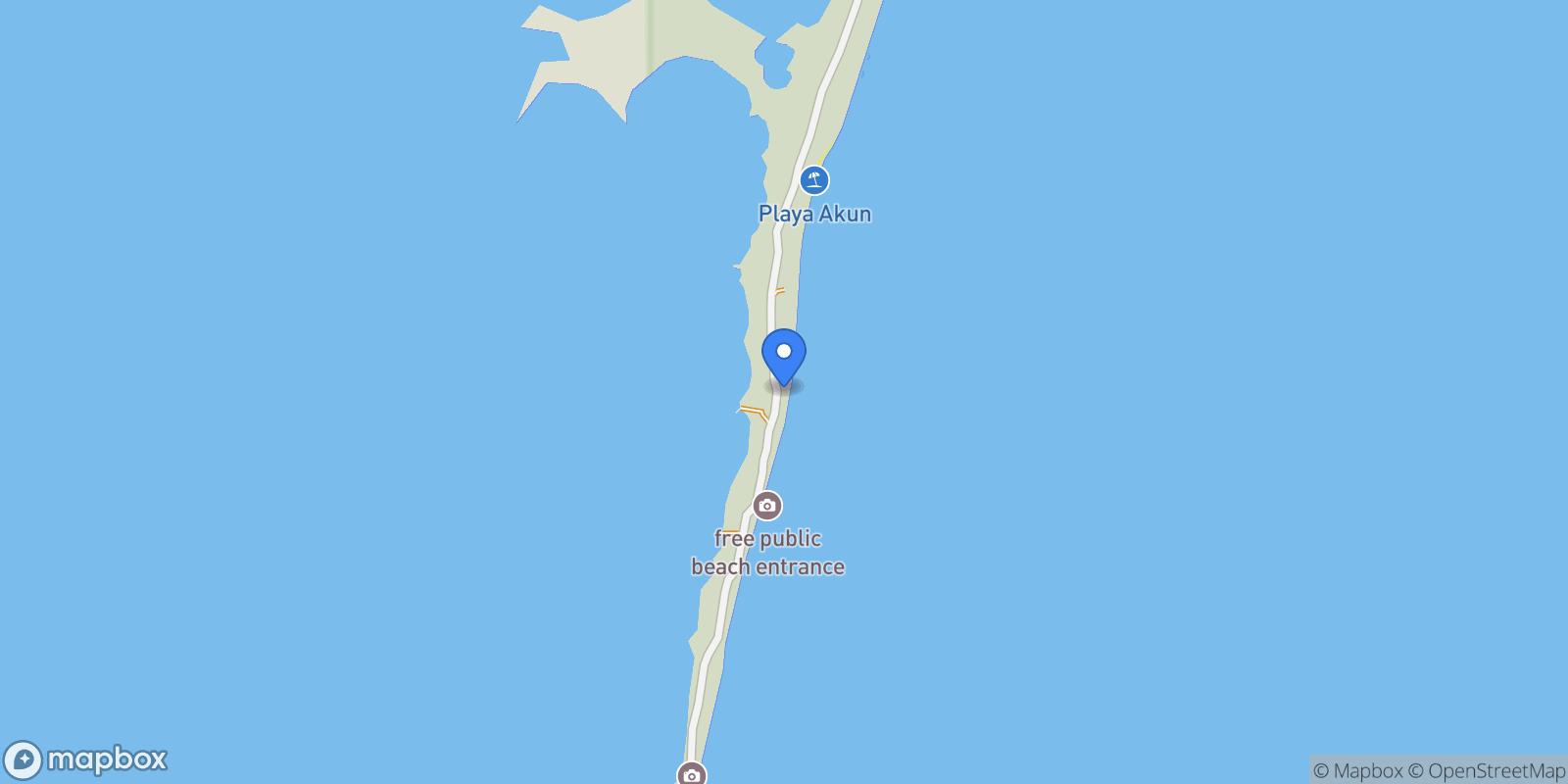 Map showing PASO DEL MUERTO LOTE No. 9 Sian Ka’an, Tulum, ROO, Houston, Quintana Roo, Mexico.
