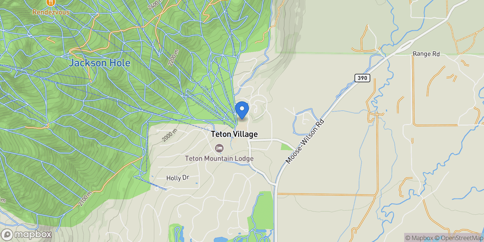 Map showing 7680 Granite Loop Road, #755 , Teton Village, WY 83025, Jackson, Wyoming, United States.