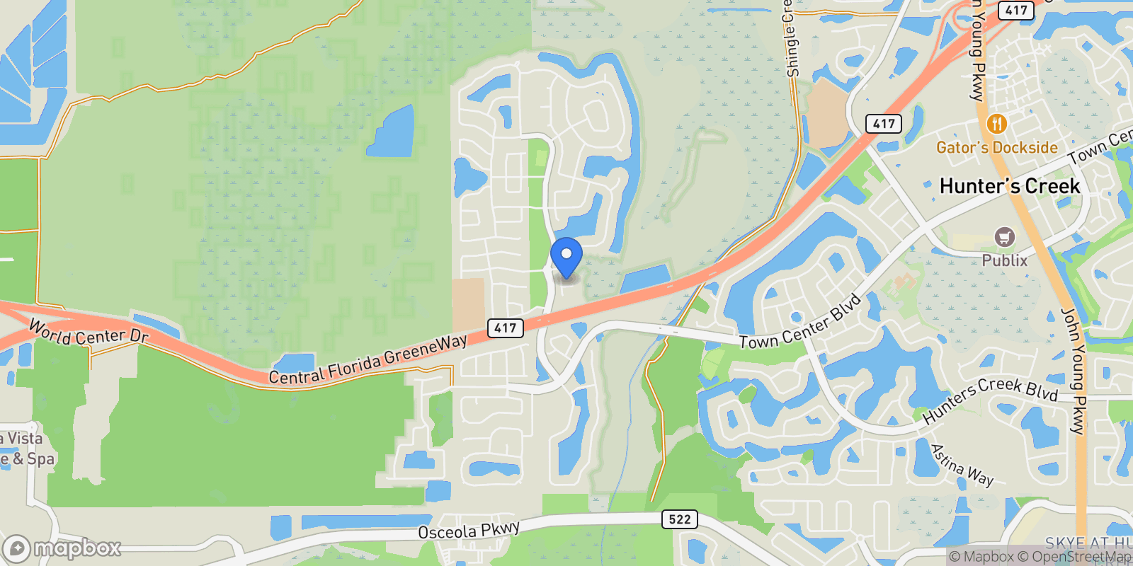 Map showing 14319 Islamorada Drive, ORLANDO, FL 32837, Orlando, Florida, United States.