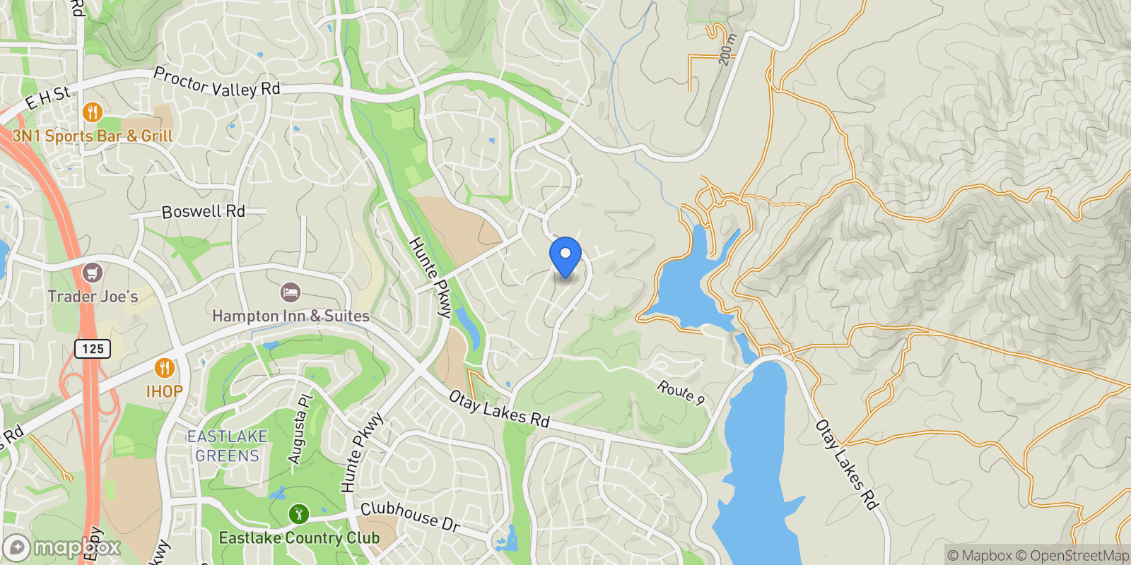 Map showing 2831 Shenandoah Drive, Chula Vista, CA 91914, Chula Vista, California, United States.