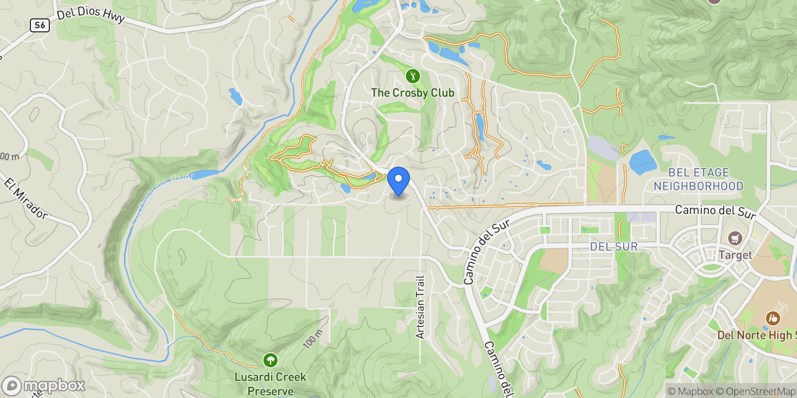 Map showing 7910 Nathaniel Court, San Diego, CA 92127, Rancho Santa Fe, California, United States.