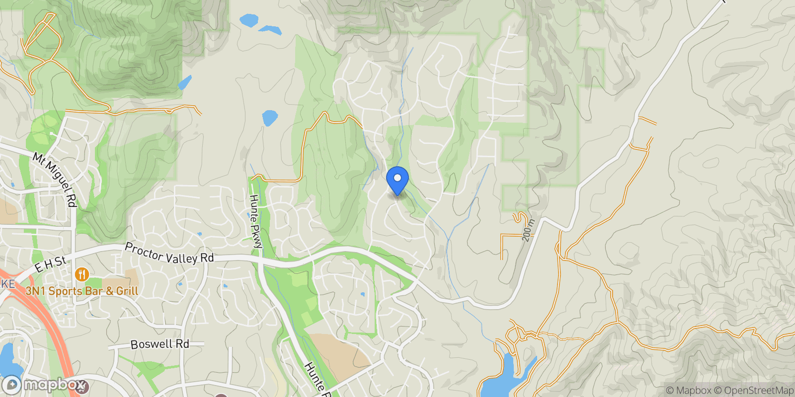 Map showing 2917 Babbling Brook Road, Chula Vista, CA 91914, Chula Vista, California, United States.