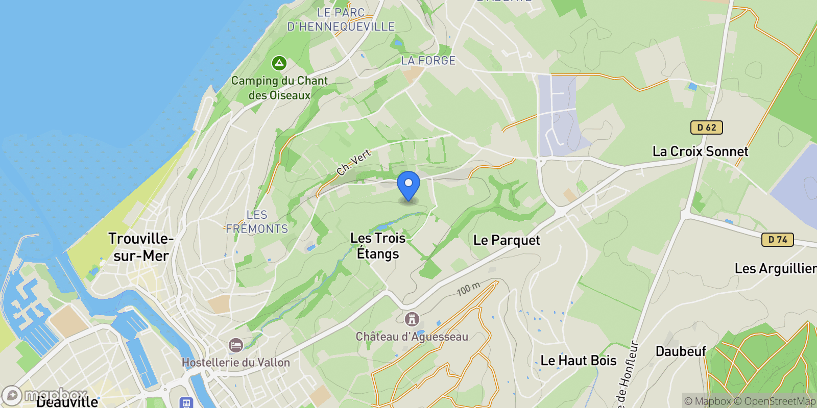 Map showing Trouville-sur-Mer, Trouville-sur-Mer, Trouville-sur-Mer, Normandy, France.