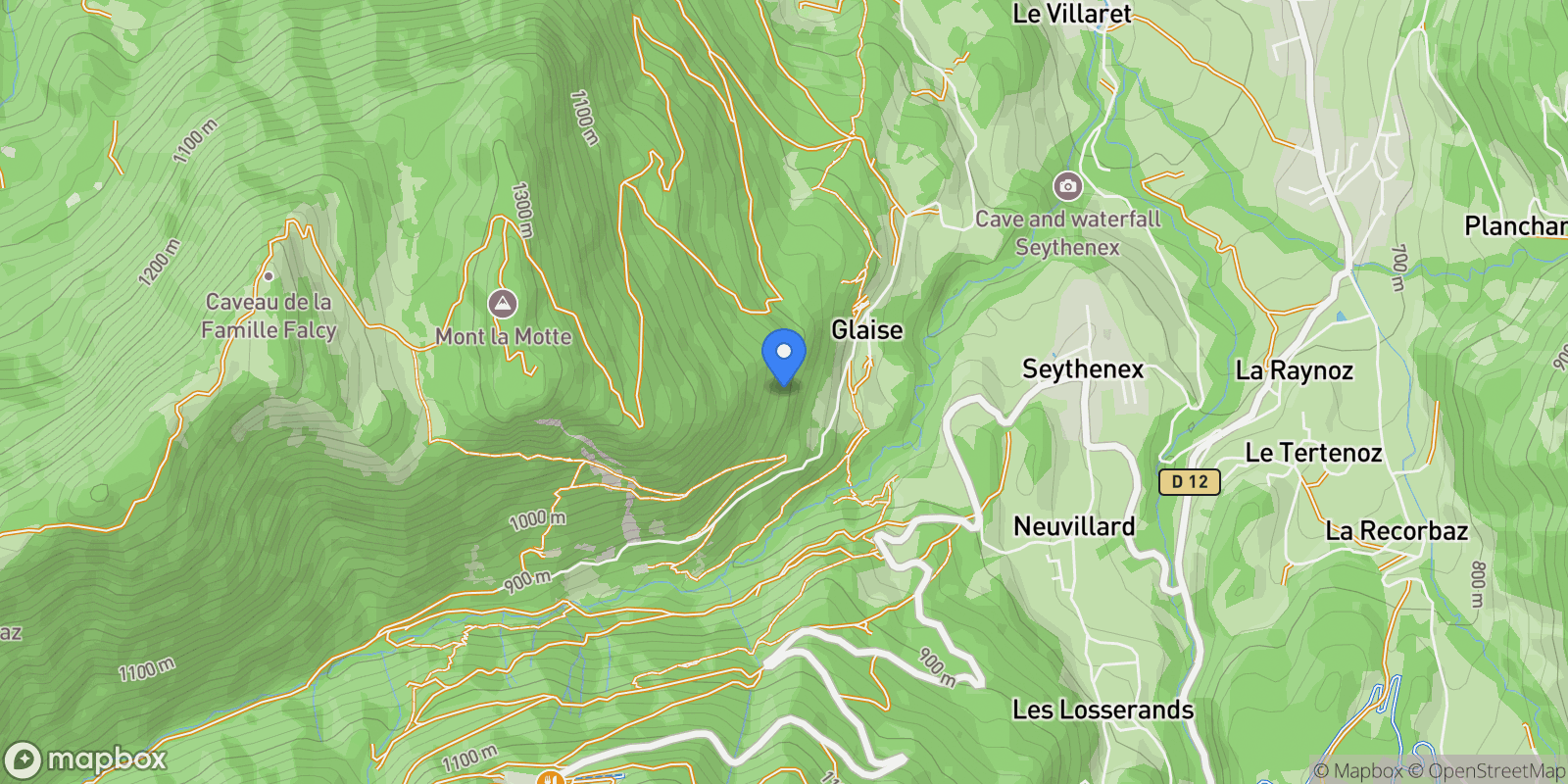 Map showing Faverges, Auvergne-Rhône-Alpes, France.