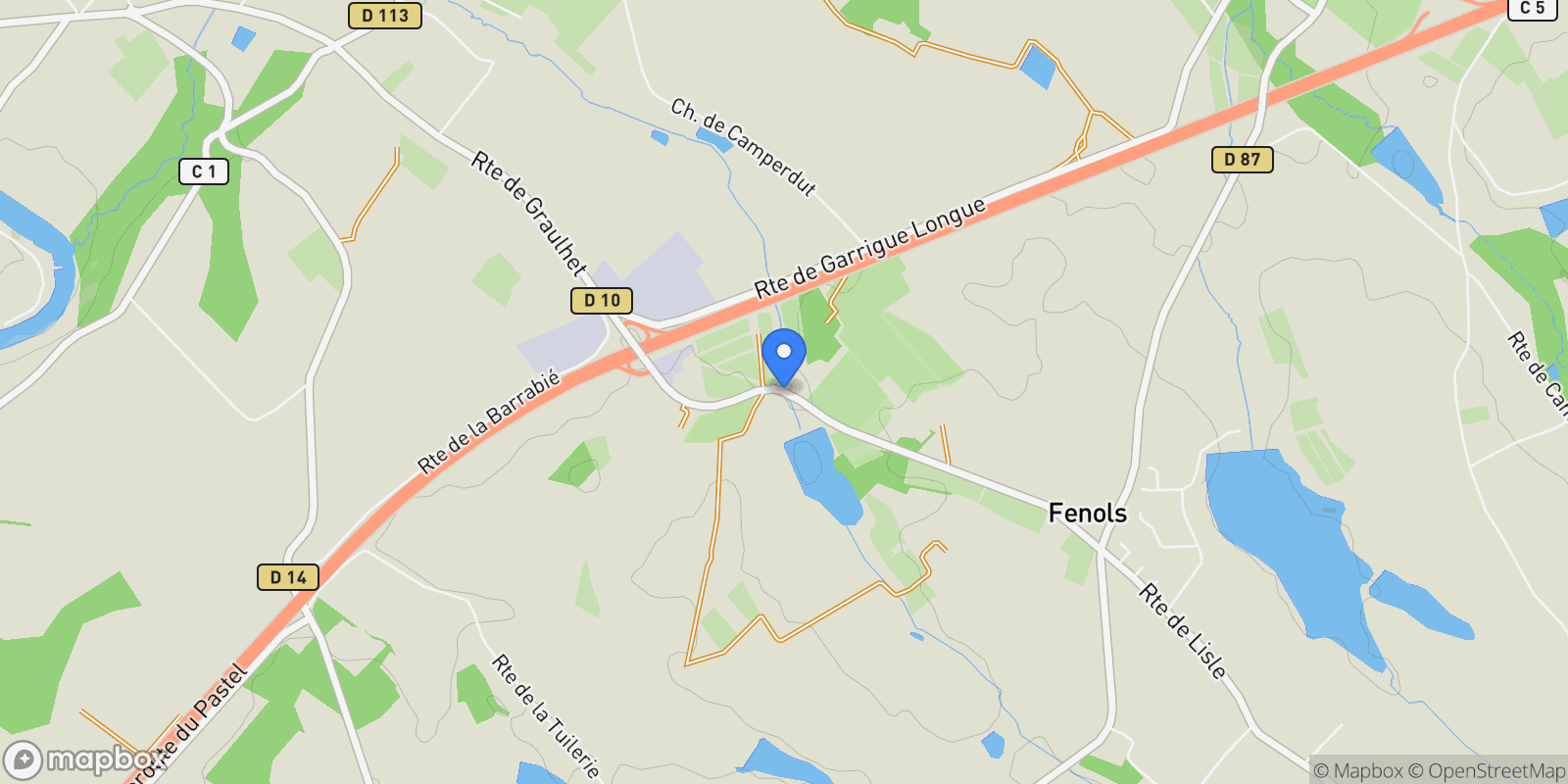 Map showing LISLE SUR TARN, N 81310, Parisot, Occitanie, France.