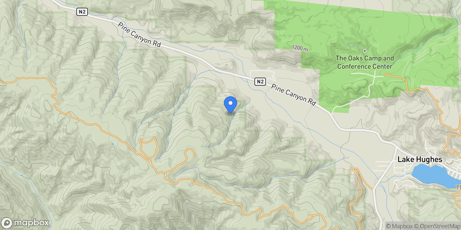 Map showing Elizabeth Lake Rd Unit LEL, Lake Elizabeth, CA 93532, Lake Hughes, California, United States.