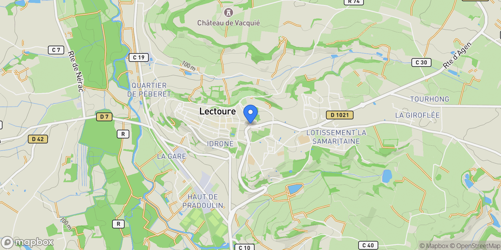 Map showing LECTOURE, N 32700, Lectoure, Occitanie, France.