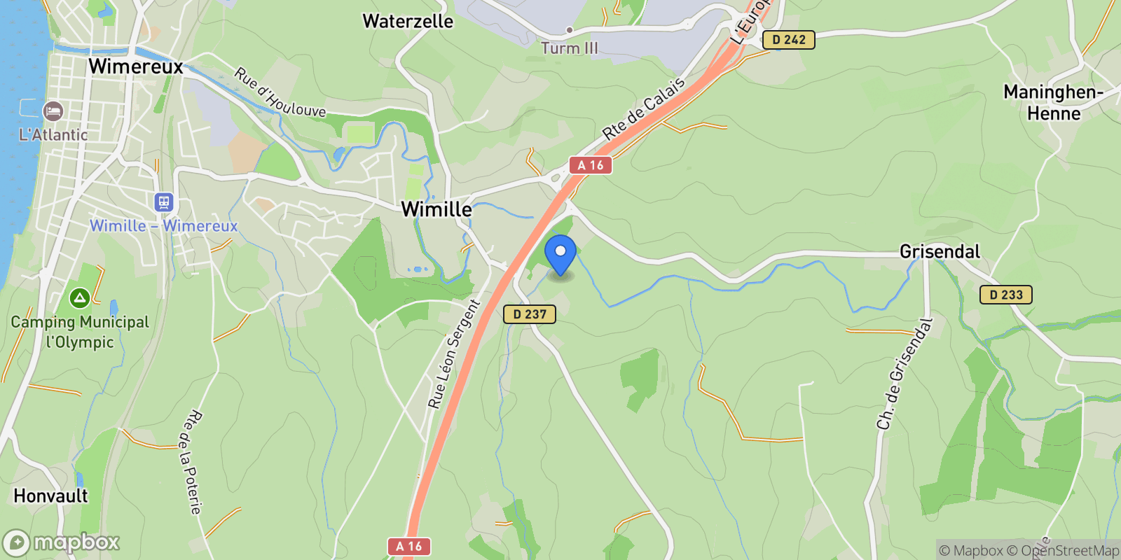 Map showing Wimille, Wimille, Wimille, Hauts-de-France, France.