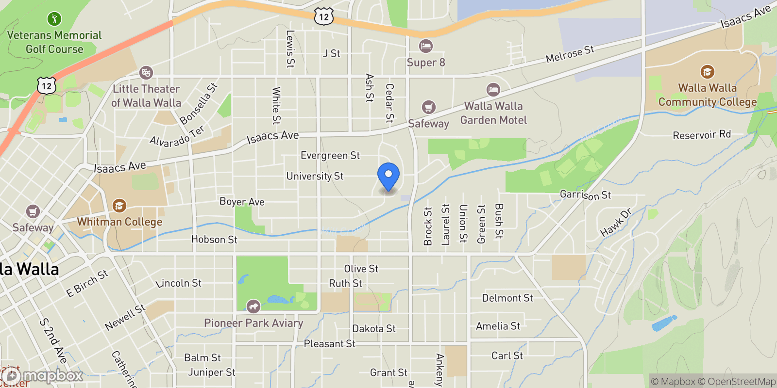 Map showing 5 Ledgestone Dr, Walla Walla, WA 99362, Walla Walla, Washington, United States.
