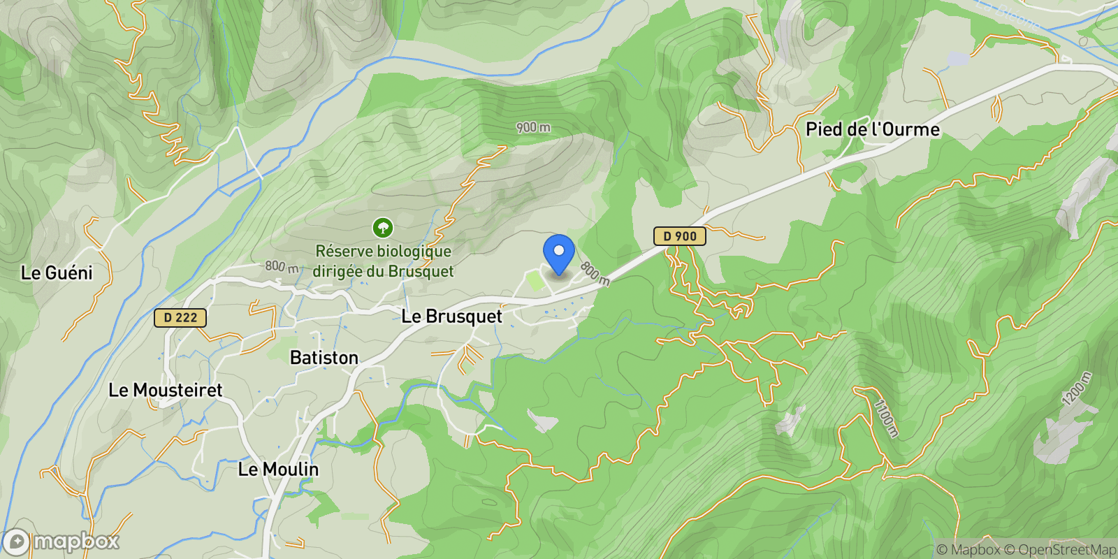 Map showing route de digne, alpes de haute provence, Le Brusquet, Provence-Alpes-Côte d'Azur, France.
