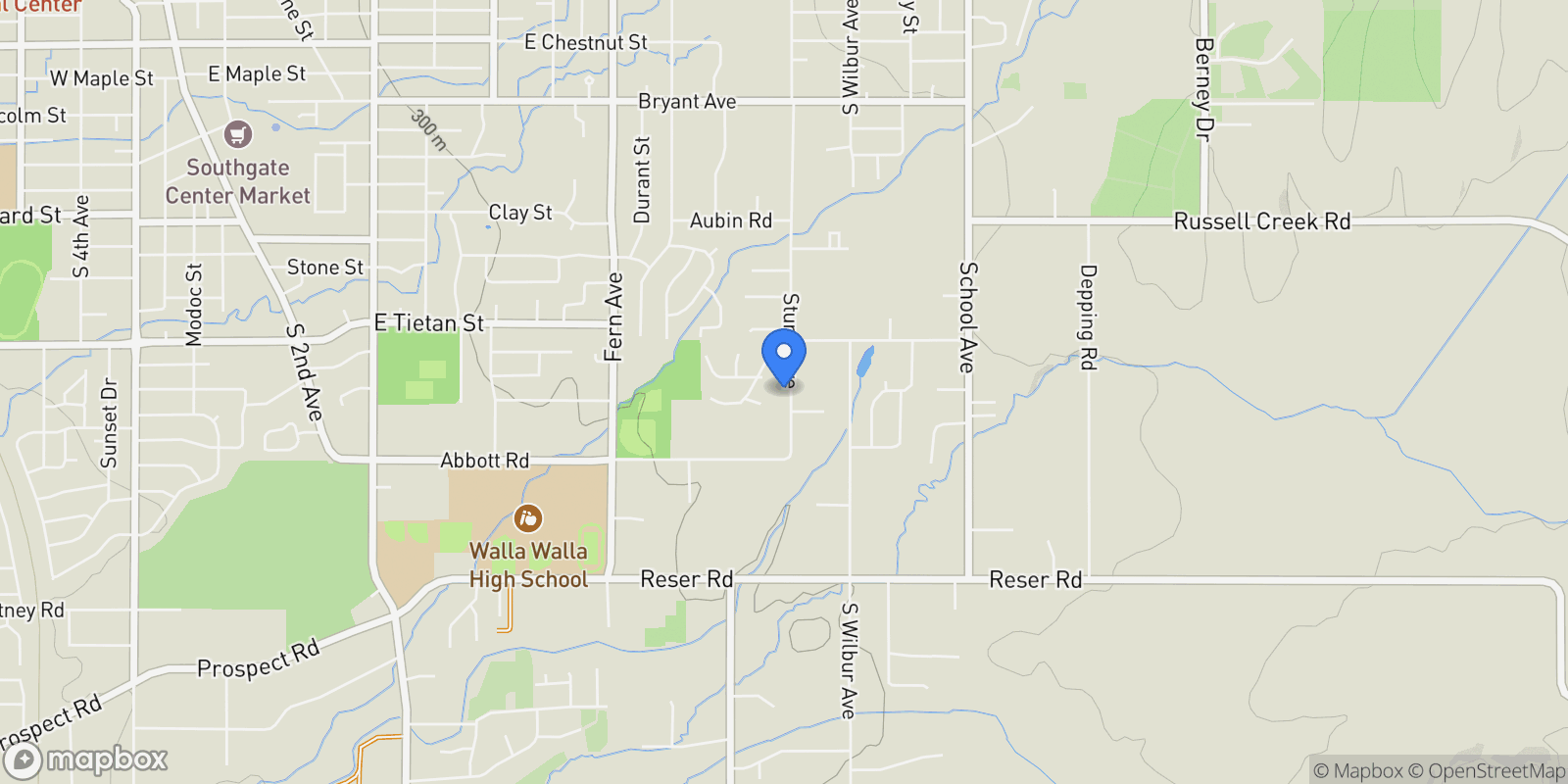 Map showing 1746 Sturm Ave, Walla Walla, WA 99362, Walla Walla, Washington, United States.