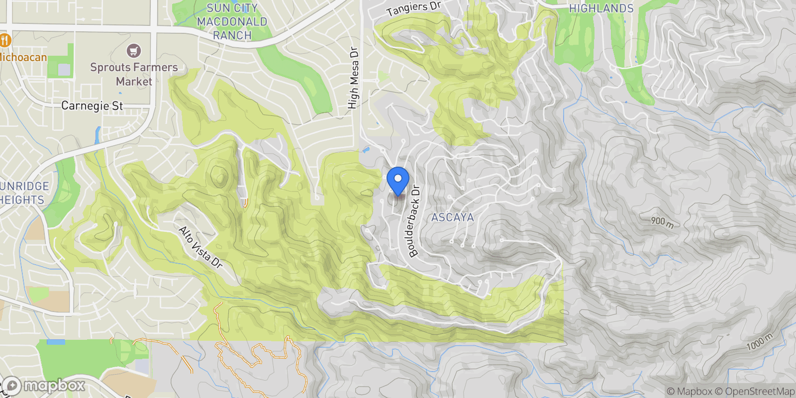 Map showing 6 Rock Mount Court, Henderson, Nevada, United States.