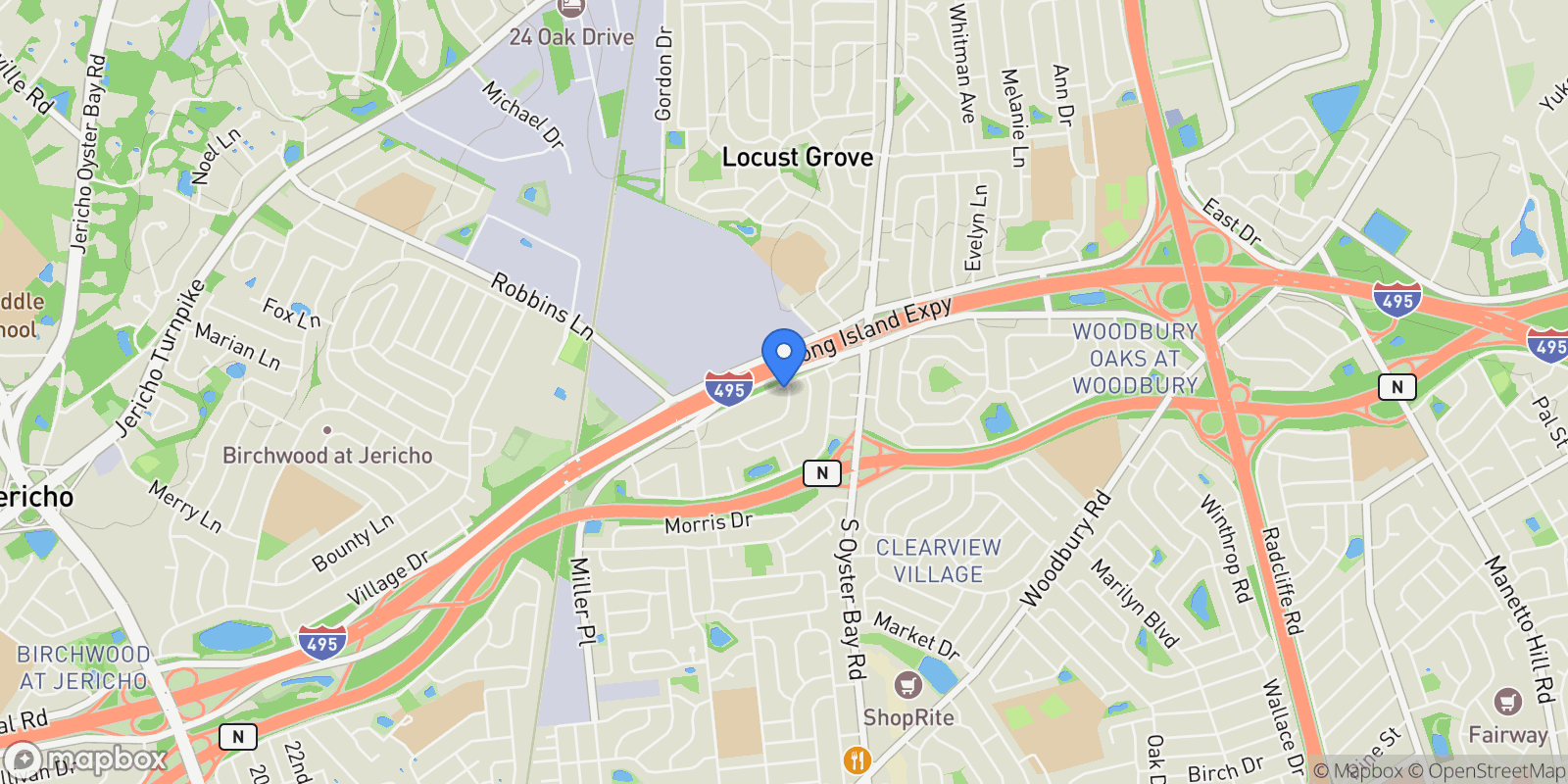 Map showing 2 Deer Path Lane, Syosset, NY 11791, Syosset, New York, United States.