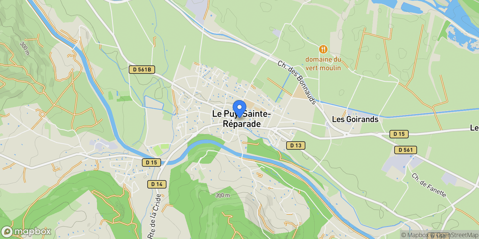 Map showing bouches du rhone, Le Puy-Sainte-Réparade, Provence-Alpes-Côte d'Azur, France.