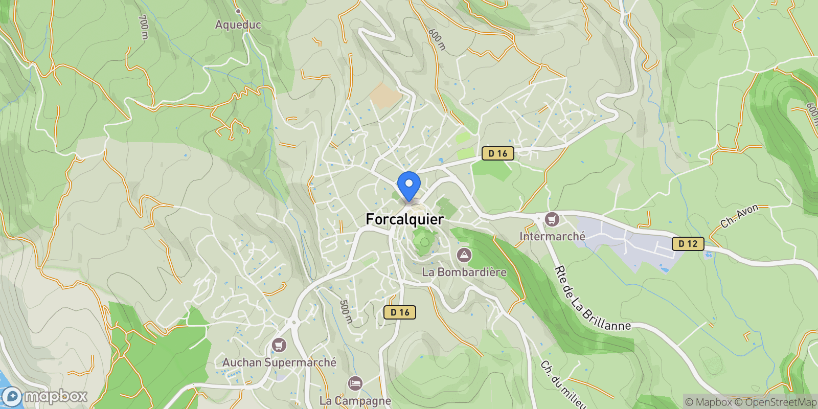 Map showing alpes de haute provence, Forcalquier, Provence-Alpes-Côte d'Azur, France.