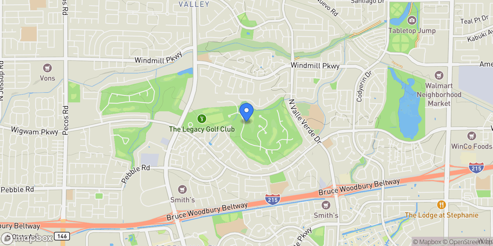 Map showing 2058 Troon Drive, Henderson, Nevada, United States.
