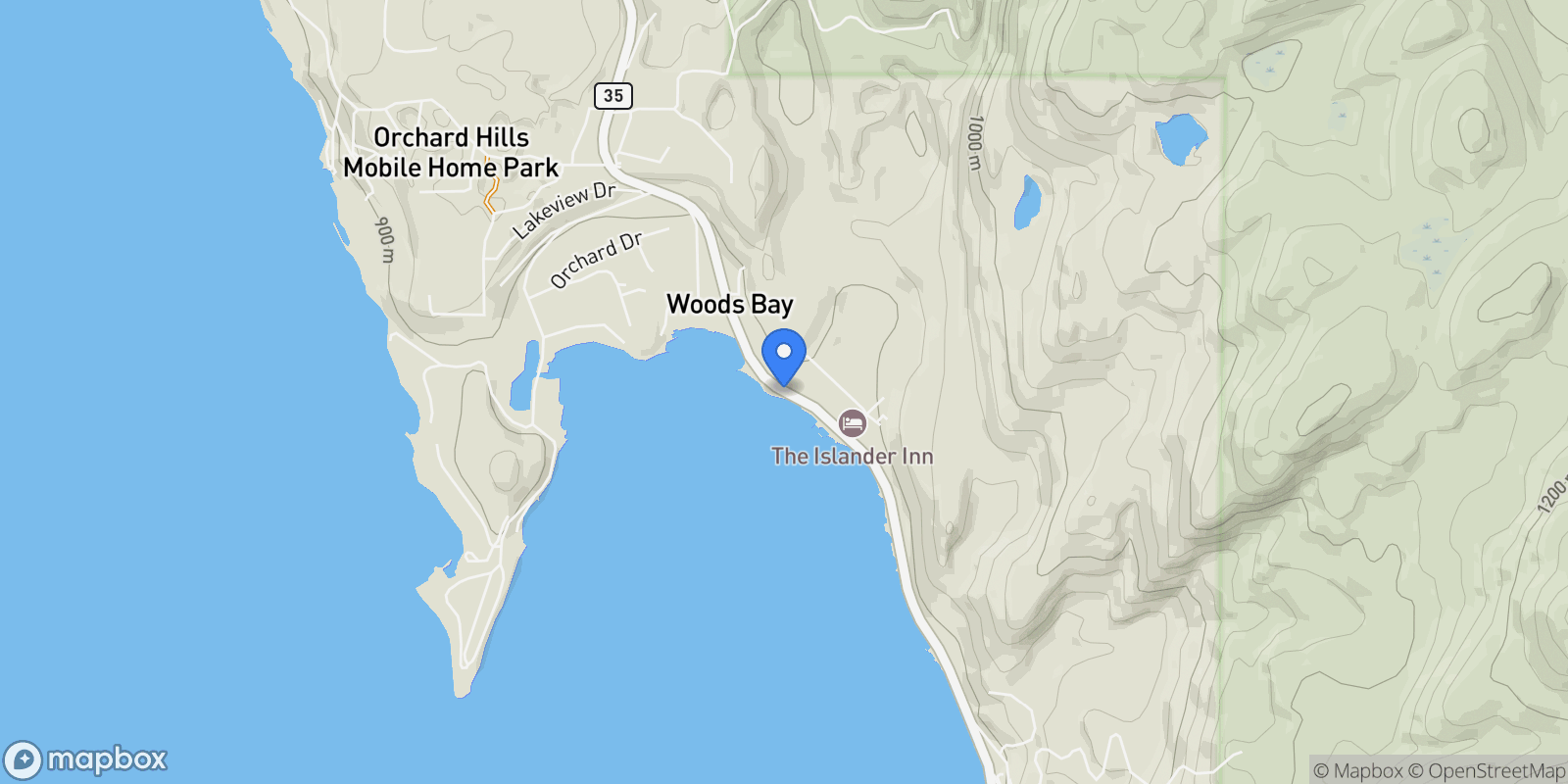 Map showing Nhn Hwy 35, Bigfork, MT 59911, Bigfork, Montana, United States.