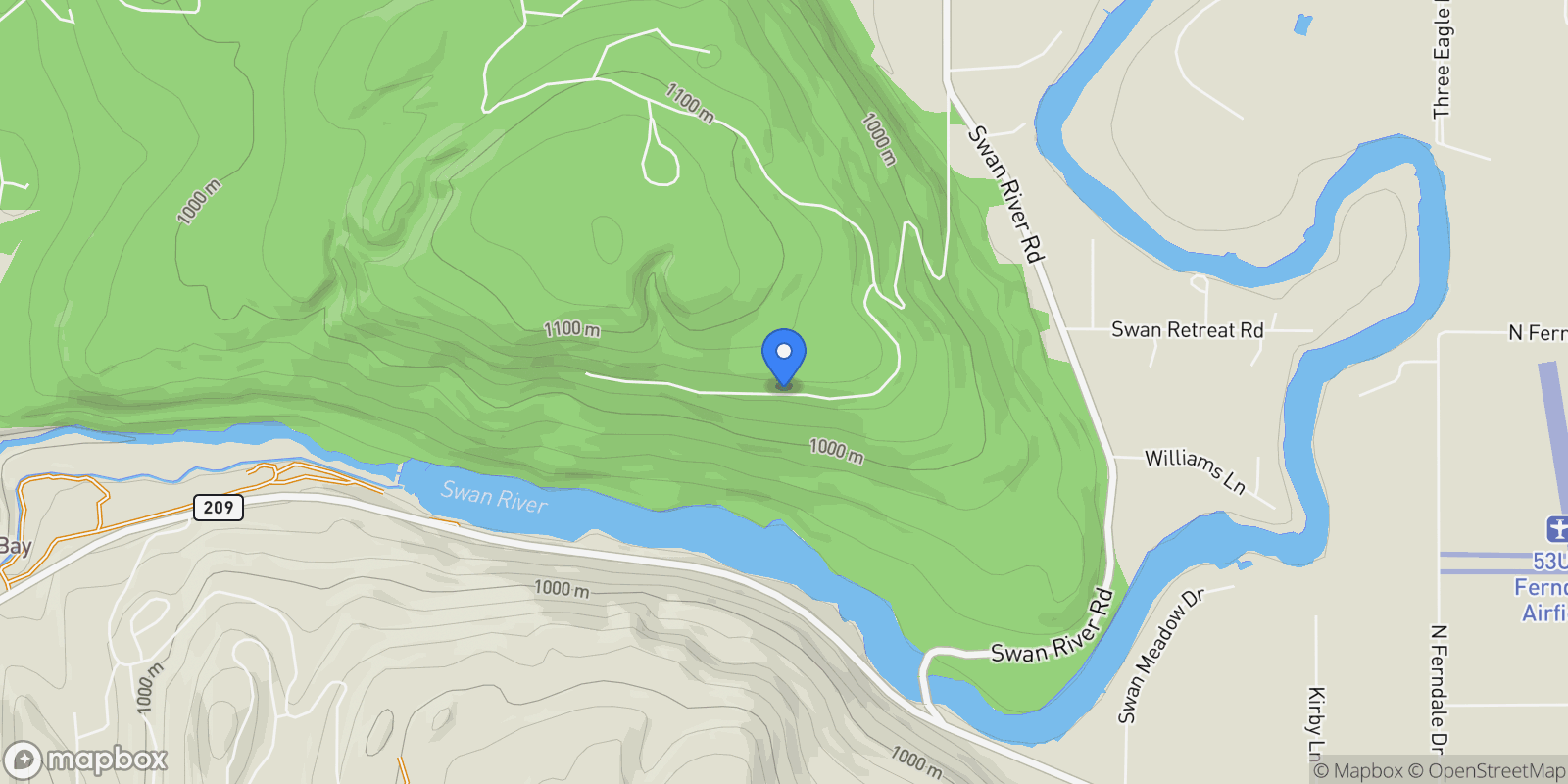 Map showing 25 Starview Drive, Bigfork, MT 59911, Bigfork, Montana, United States.