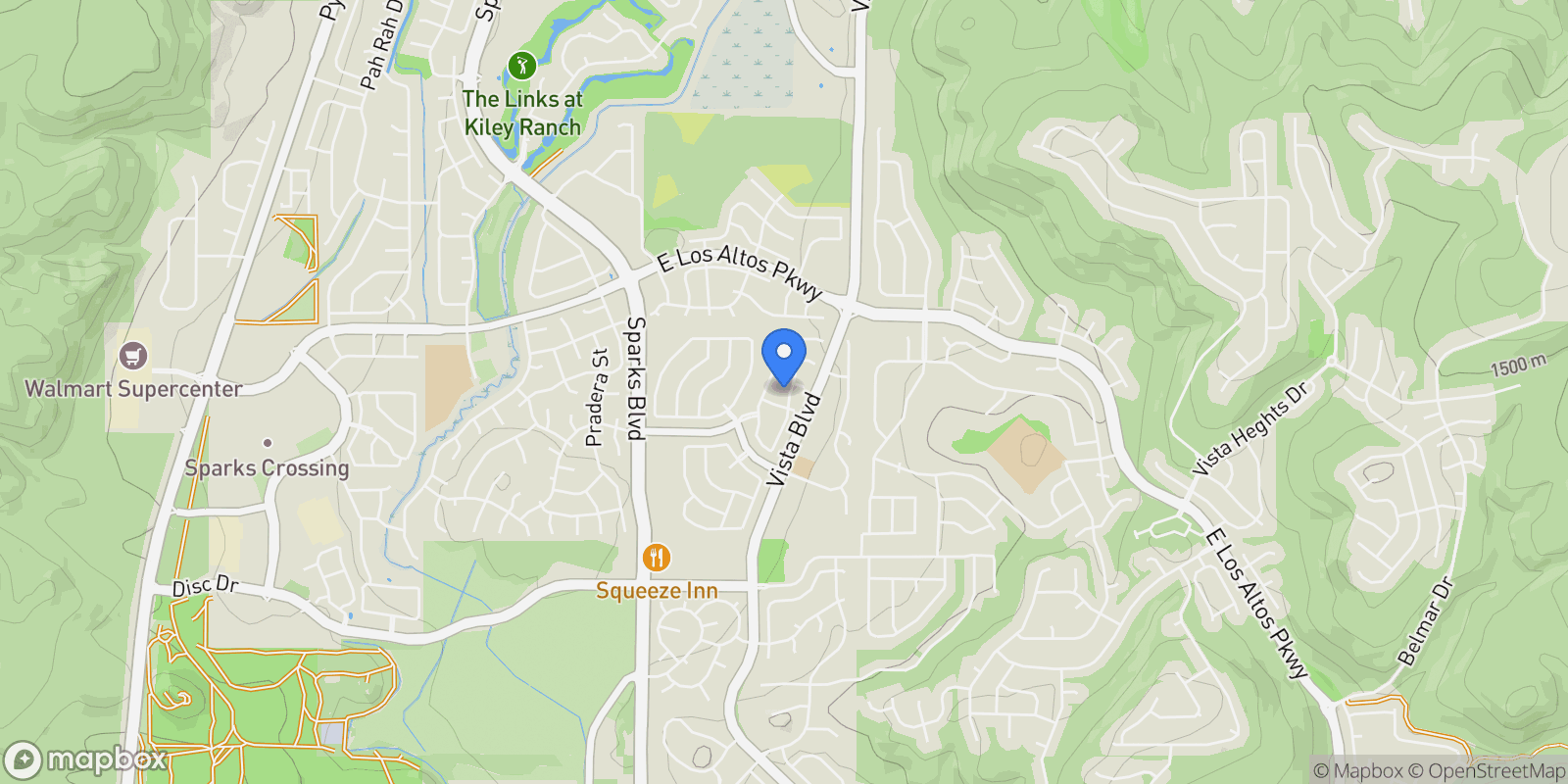 Map showing 5011 Chevalier Drive, Sparks, NV 89436, Sparks, Nevada, United States.