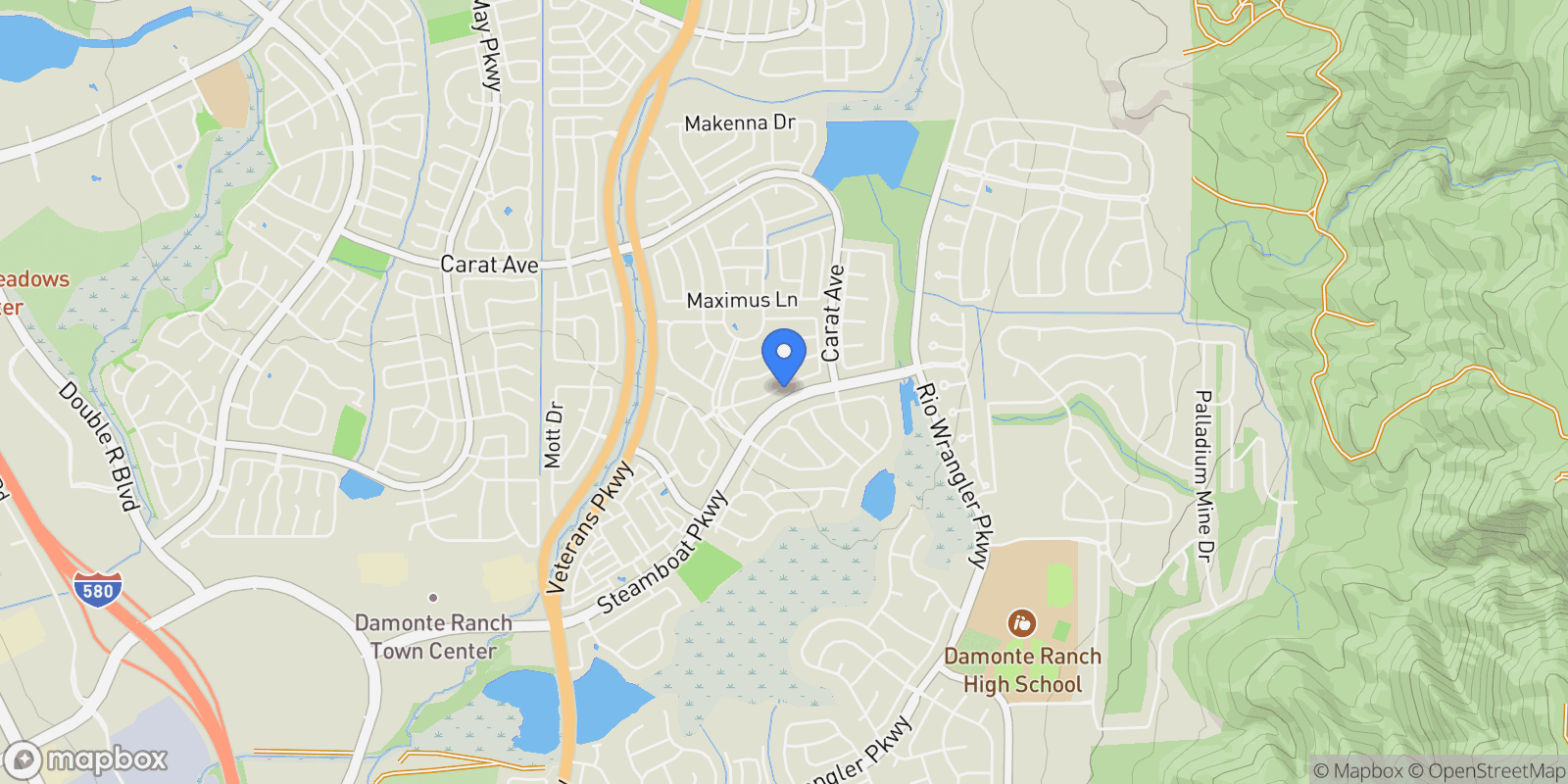 Map showing 2250 Trakehner Lane, Reno, NV 89521, Reno, Nevada, United States.