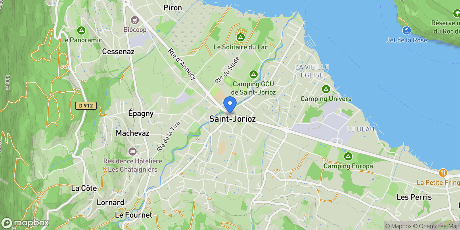 Map showing Saint-Jorioz, Auvergne-Rhône-Alpes, France.
