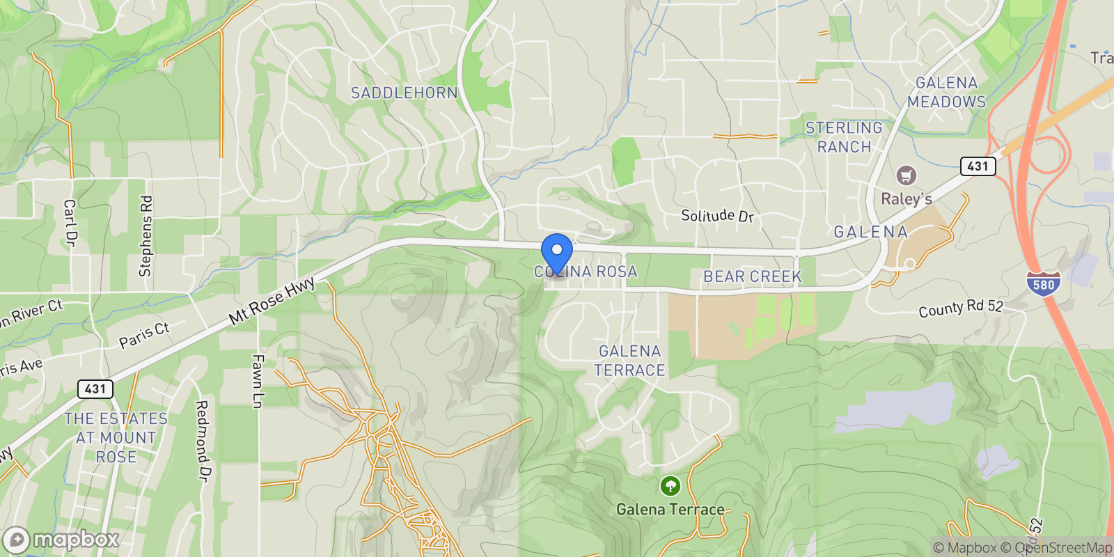 Map showing 14242 Tuscan Sun Court, Reno, NV 89511, Reno, Nevada, United States.