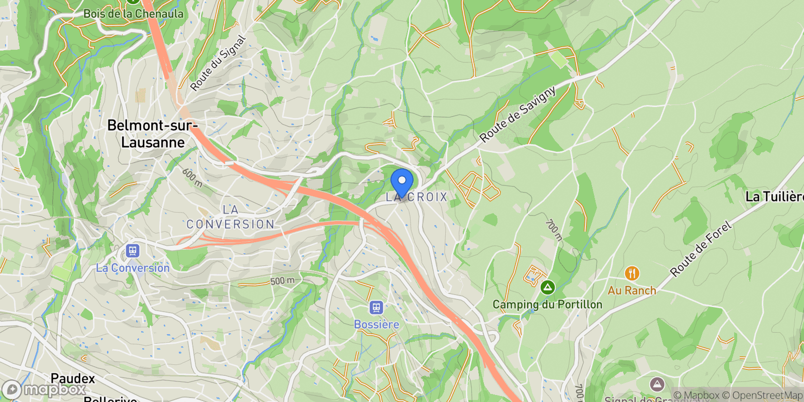 Map showing Lutry, Vaud, Switzerland.