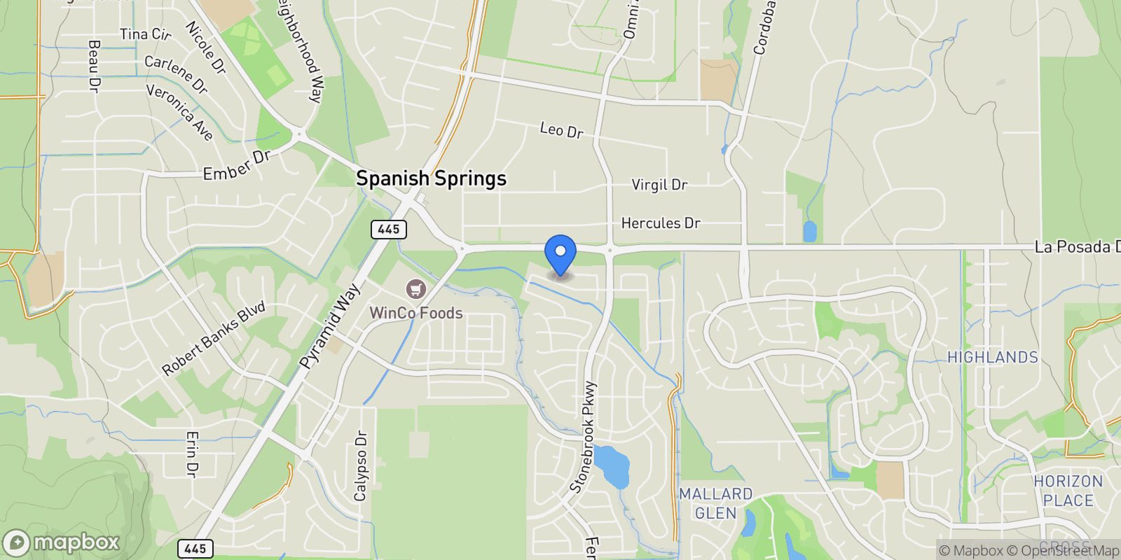 Map showing 2182 Butte Creek Drive, Sparks, NV 89436, Sparks, Nevada, United States.