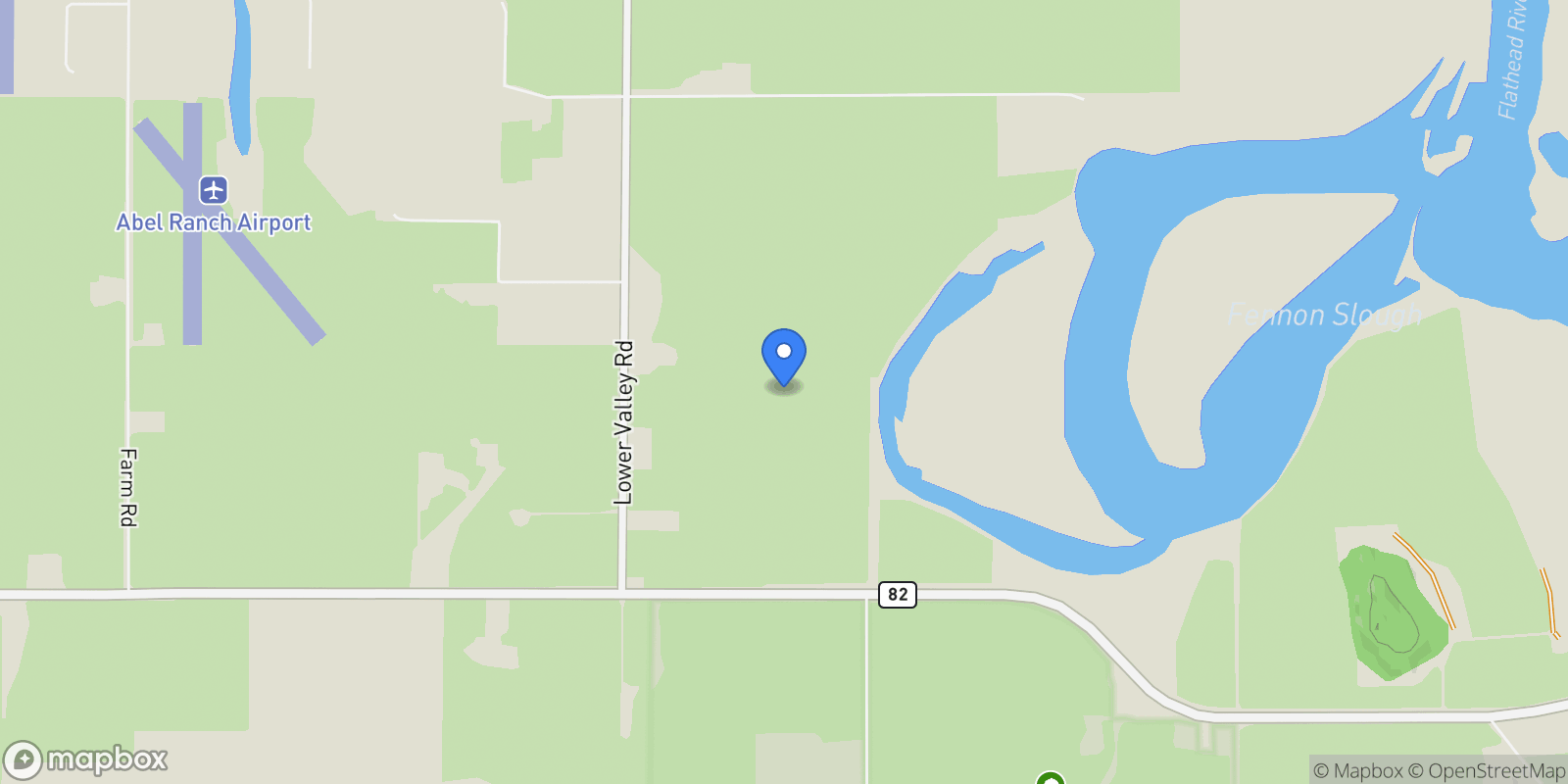 Map showing 3943 Lower Valley Road, Kalispell, MT 59901, Kalispell, Montana, United States.