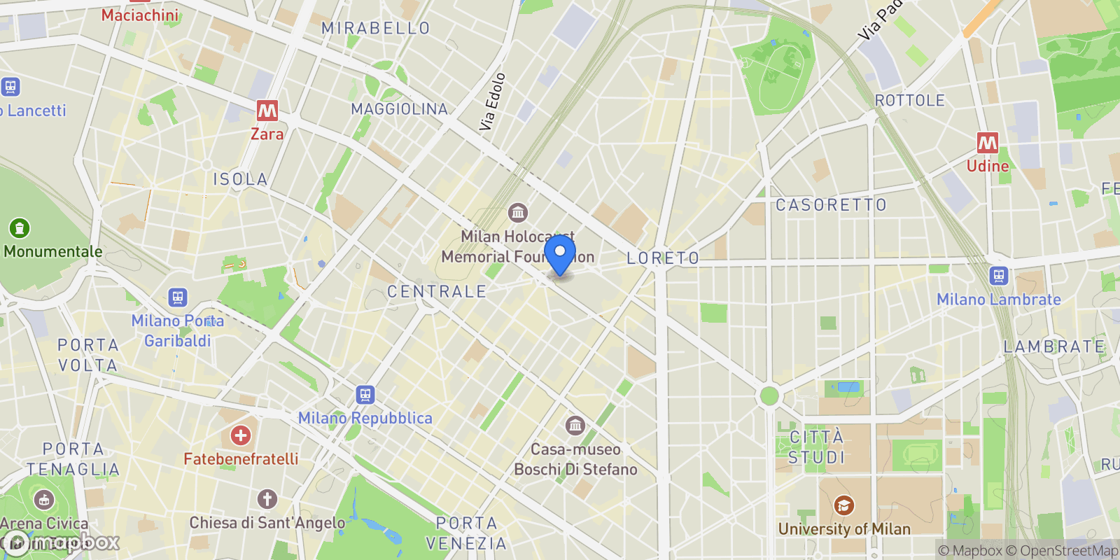 Map showing Via Vassallo, Milano, Milan, Lombardy, Italy.
