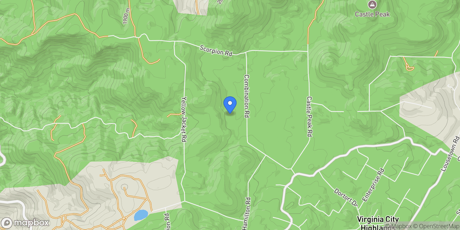 Map showing 1610 Combination Road, Reno, NV 89521, Reno, Nevada, United States.