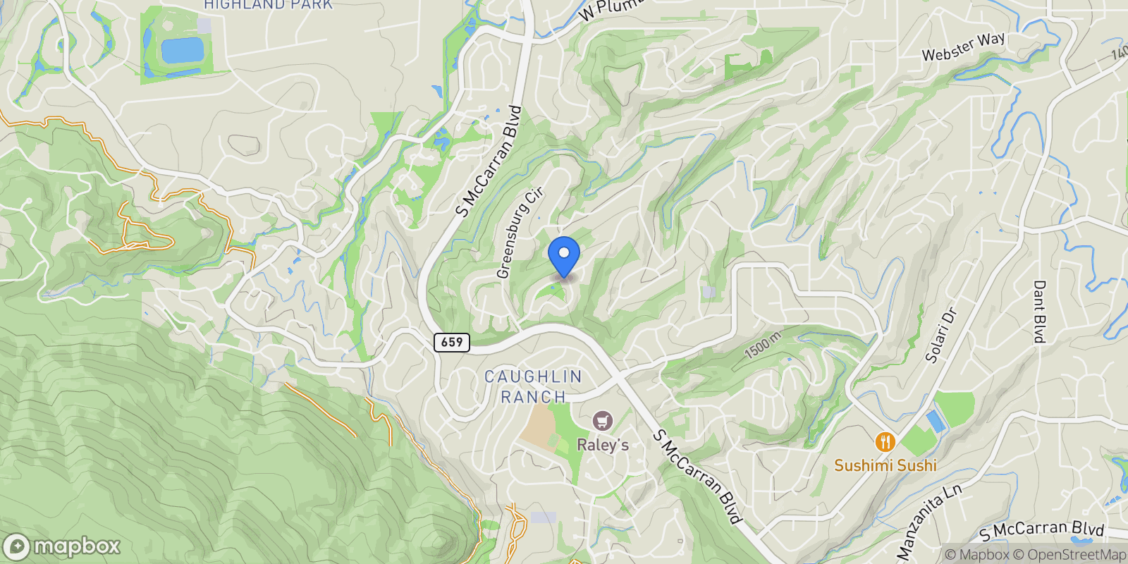 Map showing 3678 Brighton Way, Reno, NV 89509, Reno, Nevada, United States.