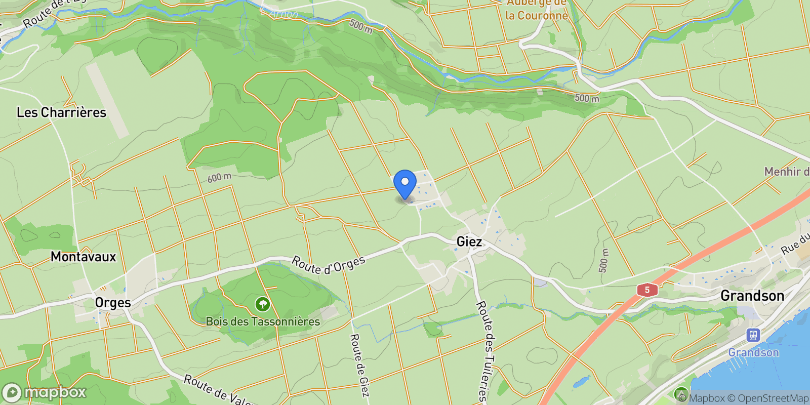 Map showing Giez, Vaud, Switzerland.